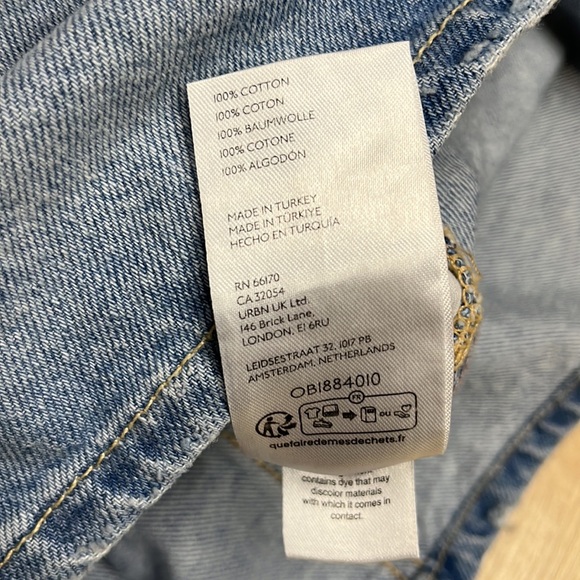 NEW FREE PEOPLE wynne denim skirt in cornflower, SIZE 30 1205 - Picture 7 of 7